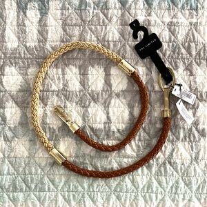 THE LIMITED NWT Braided Gold & Brown Belt
